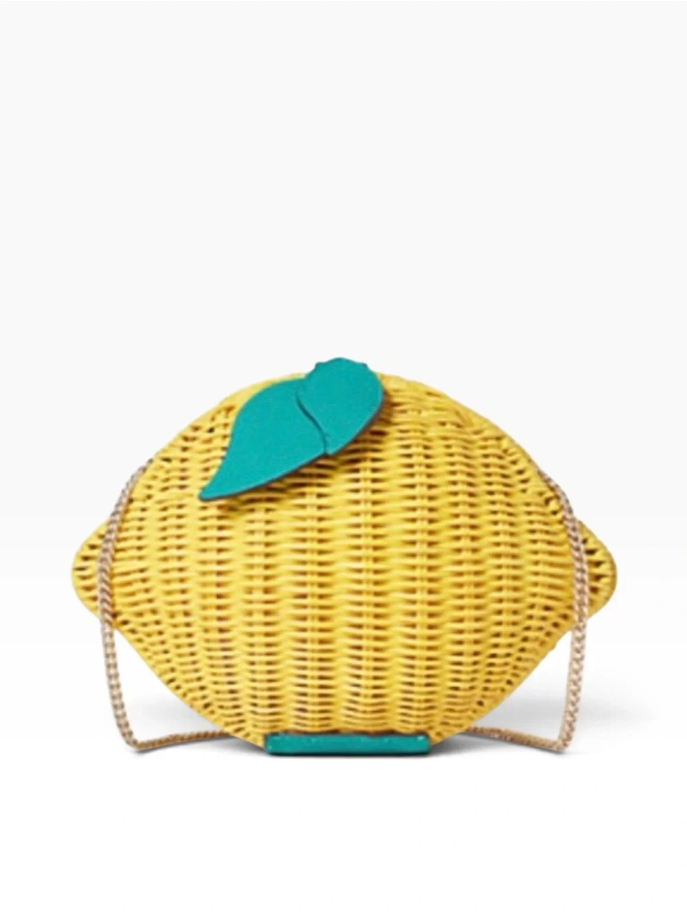 Kate Spade wicker lemon crossbody clutch, new without tags